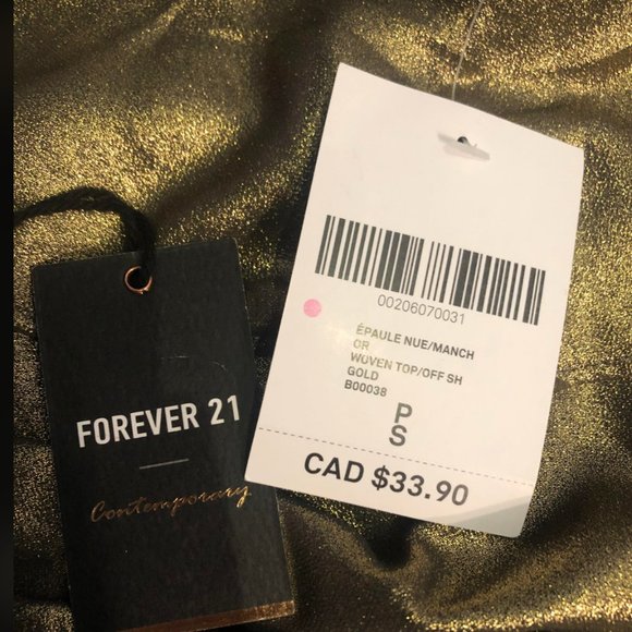 Cold Shoulder Metallic Top - Picture 5 of 5